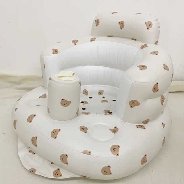 Sofá inflable para bebé, sillas de baño portátiles para niños, asiento multifuncional de PVC, taburete de baño para práctica