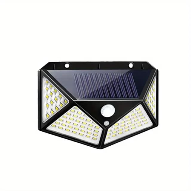1/2/4/6/8 Uds., iluminación Solar para exteriores, luz de porche, 100LEDs, luz de pared para patio y jardín, luz de guía para el hogar superbrillante
