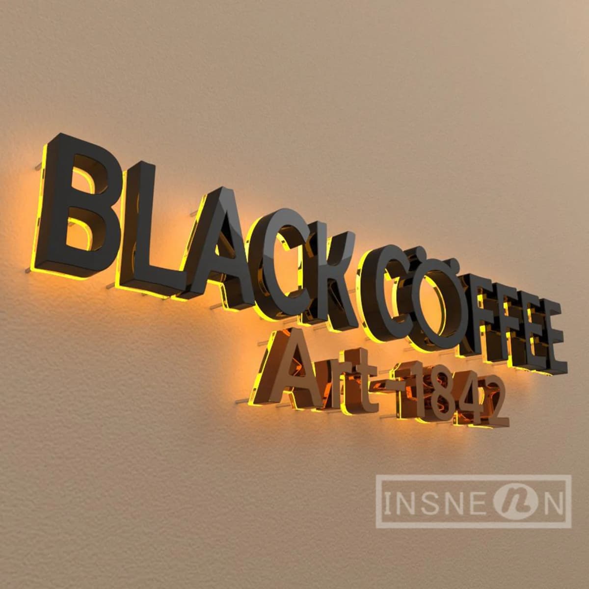 Letras Led retroiluminadas personalizadas, luz LED Irregular, personaje de Metal, impermeable, decoración de pared de negocios, logotipo luminoso para exteriores