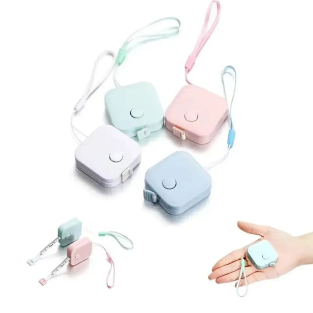 Cinta métrica pequeña de 1,5 m/60 pulgadas, cinta métrica de plástico portátil para pérdida de peso, medición corporal médica, medida a medida, ropa, cintura