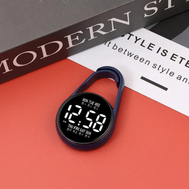 Reloj electrónico colgante con luz nocturna, reloj electrónico digital colgante, reloj de bolsillo