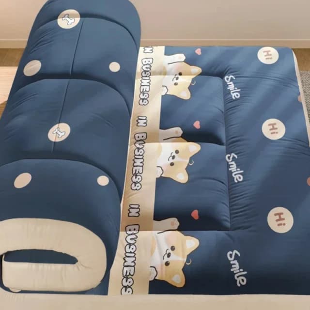 Colchón suave Tatami para dormitorio, cama individual, estera acolchada de fibra de soja, colchón doble para un sueño cómodo