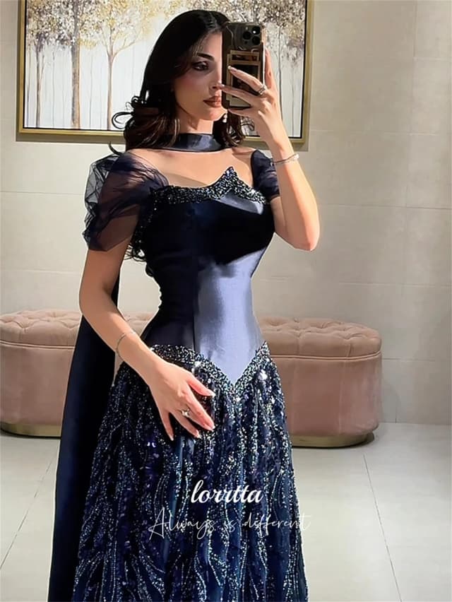 Vestido de Noche de Lujo Personalizado Lorrtta para Ocasiones Especiales 2026 Sharon Happy Evening Dresses Vestidos de Fiesta فساتين سهرة
