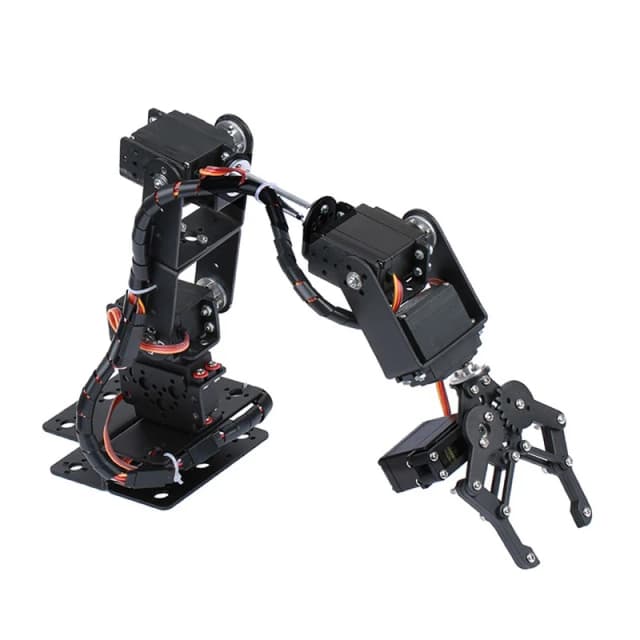 Kit de garra de brazo mecánico de aleación de Metal, Robot de 360 grados, 6 DOF, MG996R para Arduino, Kit de robótica, juguetes educativos programables Ps2