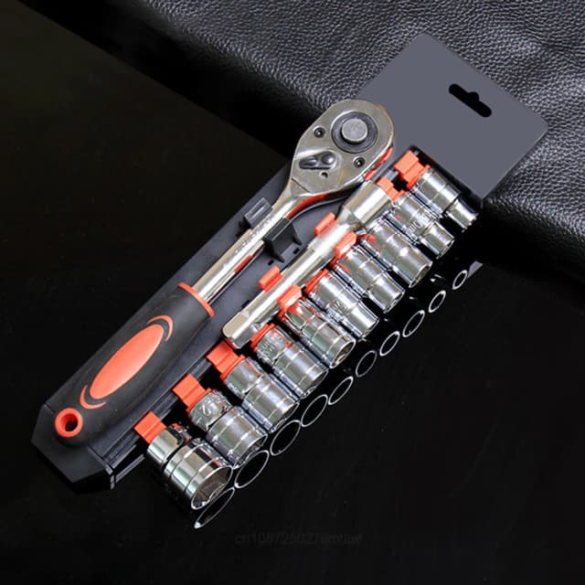 Juego de llaves de tubo 2025 que incluyen varilla de extensión: kit de herramientas automotrices profesional para reparación de automóviles/bicicletas/motocicletas, bricolaje y uso doméstico