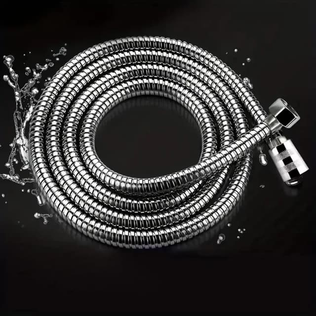 Manguera de ducha de baño, tubo Flexible de acero inoxidable, cabezal de ducha, tubo de plomería para accesorios de baño