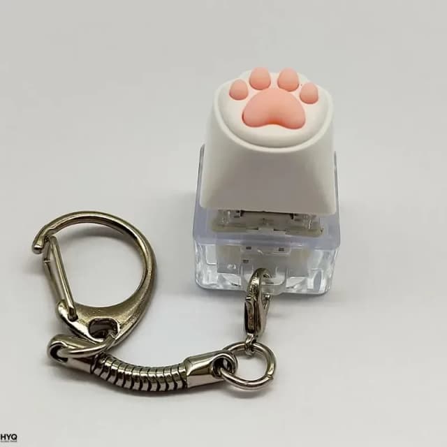 Llavero con diseño de garra de gato, juguete de descompresión para la punta de los dedos, probador de teclas, colgante para mochila, regalo para parejas en festivales