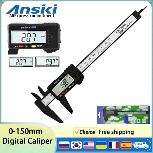 Calibrador Vernier de 0-150mm, pantalla Digital, joyería electrónica de alta precisión, juego de pulsera de Jade, regla de medición de tamaño, herramienta de bricolaje
