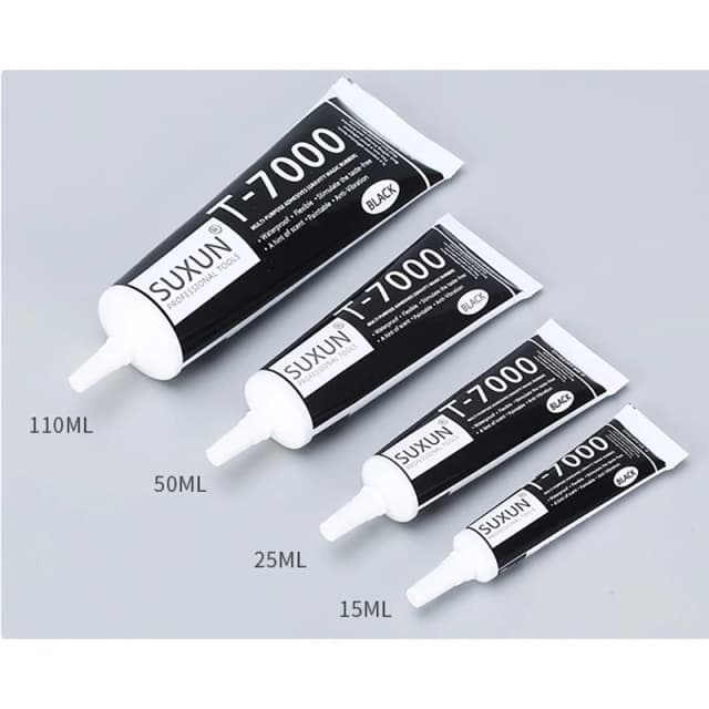 SUXUN T7000 Set pegamento multifuncional DIY marco de pantalla de teléfono móvil sellador epoxi pegamento líquido súper negro T-7000 esmalte de uñas