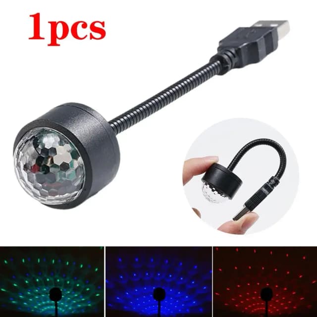 Mini proyector LED de luz nocturna para techo de coche, lámpara de ambiente de galaxia, USB, decorativo, ajustable para decoración de techo de habitación de techo de coche