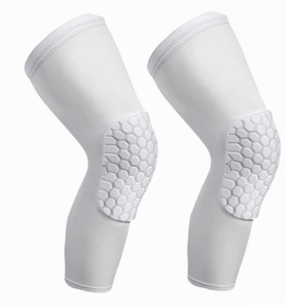 Rodillera deportiva de baloncesto para hombre, Protector de rodilla de panal de abeja, mangas de compresión para fútbol, 1 unidad