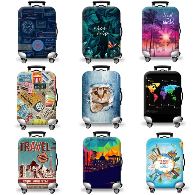 Funda protectora para equipaje aprobada por viajes por el mundo, cubierta para maleta con ruedas, cubierta antipolvo para equipaje de viaje, 18 a 32 pulgadas, Xt913