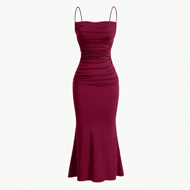Mia Muse-vestidos de fiesta para mujer, Maxi tirantes finos, elegantes, ajustados, para invitados de boda, vestidos multicolores de verano para lechera
