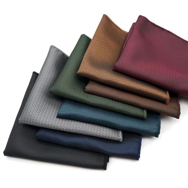 Nuevo pañuelo elegante de Color sólido con estampado oscuro para hombre, pañuelo Formal negro para caballero, traje de fiesta de boda y negocios, pañuelo
