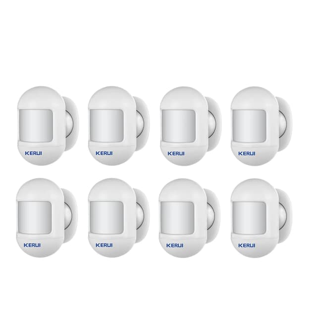 KERUI-Detector de movimiento PIR inalámbrico, Mini diseño, Sensor de alarma infrarrojo pasivo con Base giratoria magnética para sistema de alarma de casa