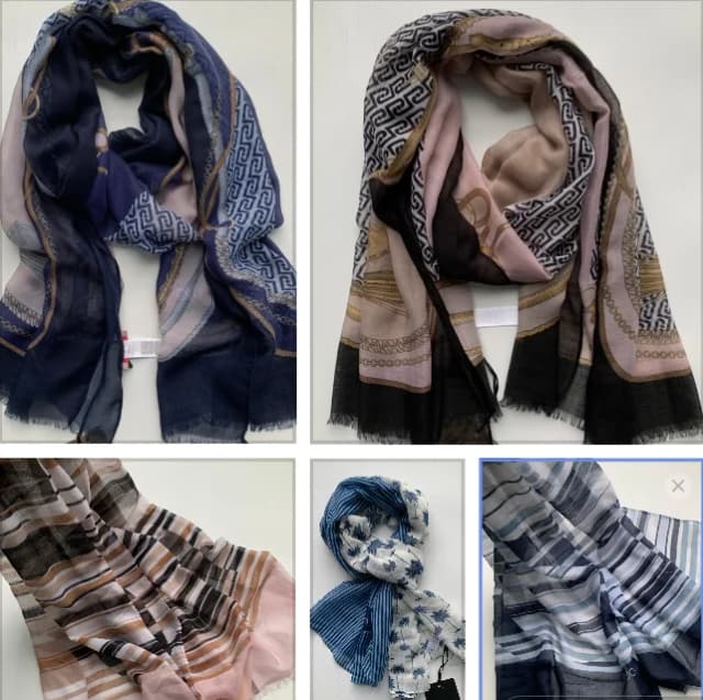Otoño e invierno, chales y bufandas estampados de regalo versátiles y elegantes de lujo ligero para el comercio exterior