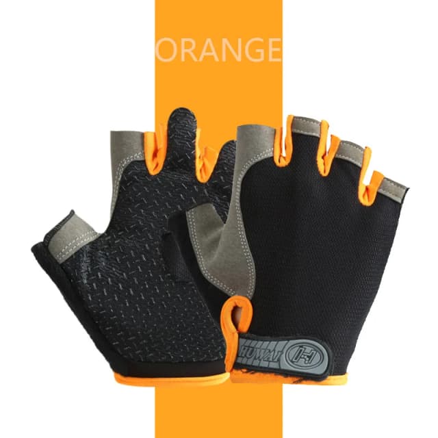 Guantes Deportivos Profesionales Transpirables Antideslizantes para Gimnasio, Ciclismo, Pesca, Medios Dedos, para Hombre y Mujer