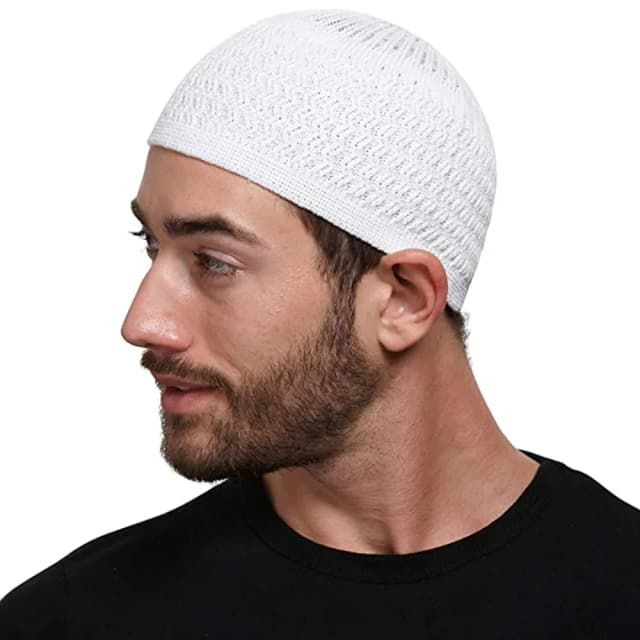 Gorros de oración musulmanes de punto para hombre, gorros Unisex, gorro cálido islámico de Ramadán judío Kippah para hombre, gorros para la cabeza