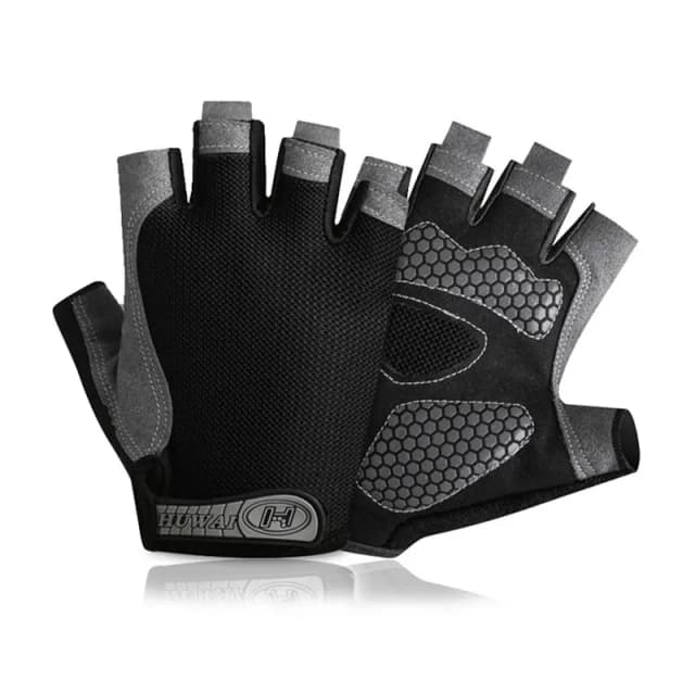 Guantes de Gimnasio para Entrenamiento, sin Dedos, para Hombres y Mujeres, para Fisicoculturismo, Ejercicio, Deportes, Ciclismo, Antideslizantes y Transpirables