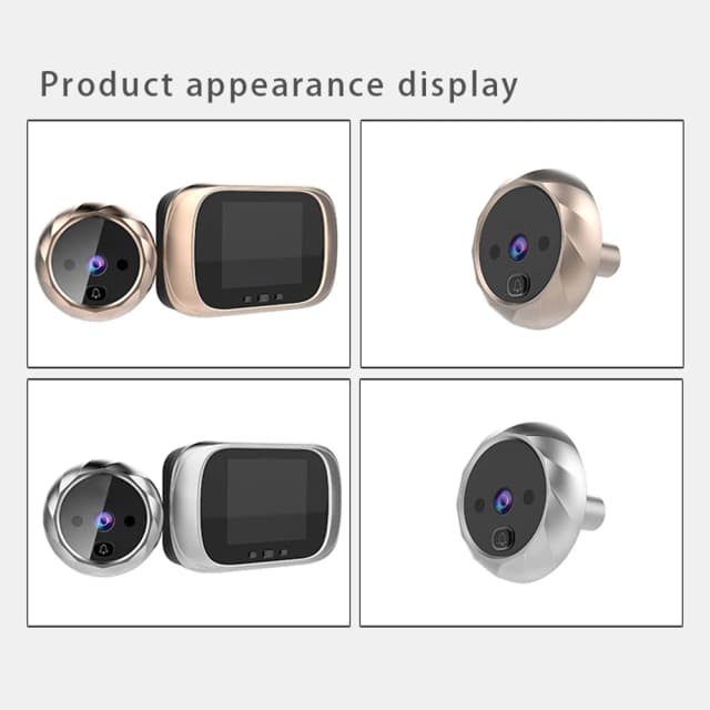 Visor de puerta Digital, mirilla, cámara de puerta, timbre, visión nocturna de 2,8 pulgadas, sesión de fotos, monitoreo de puerta Digital para seguridad del hogar