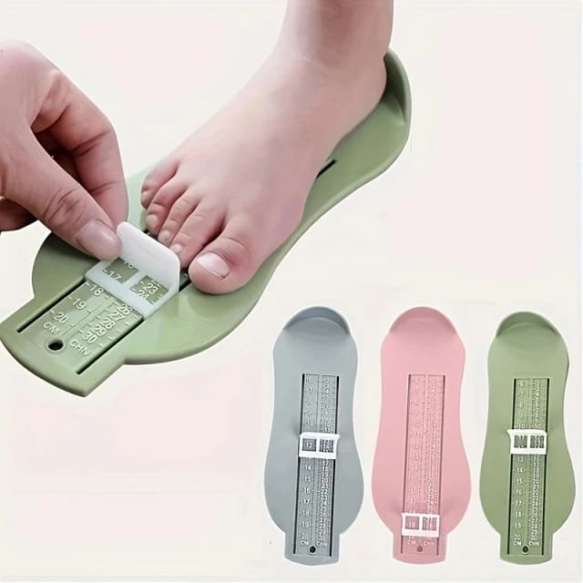 Medición de pie para bebé, herramienta de regla de medición de tamaño de zapatos, medidor de accesorios de zapatos para niño