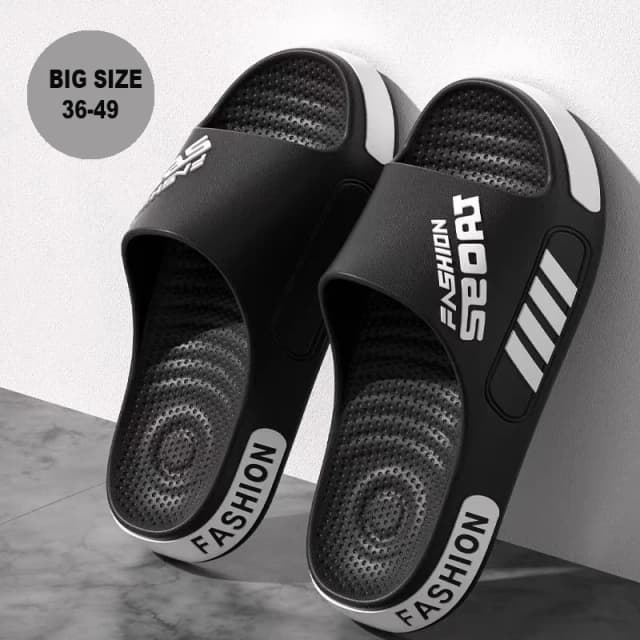 Zapatillas de hombre de talla grande 40-45, Zapatillas de casa de suela plana de verano para mujer y hombre, sandalias de tendencia con punta abierta, zapatos de playa ligeros para parejas