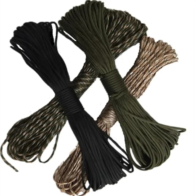 550 Paracord militar 7 hebras 4mm cuerda de paracaídas táctico accesorios de Camping supervivencia al aire libre pulsera DIY cuerda