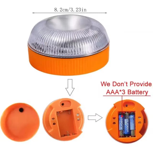 Luz Led de emergencia para coche, luz intermitente, luz de inducción magnética para accidentes de carretera, luz de advertencia estroboscópica portátil