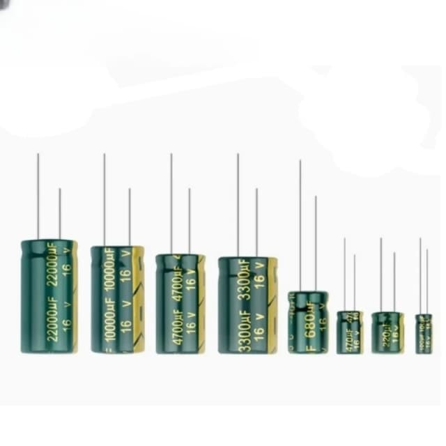 Condensador de aluminio de baja ESR de alta frecuencia 20% 10V 16V 25V 35V 50V 400V 100UF 220UF 330UF 470UF 680UF 1000UF 1500UF 2200UF 3300UF