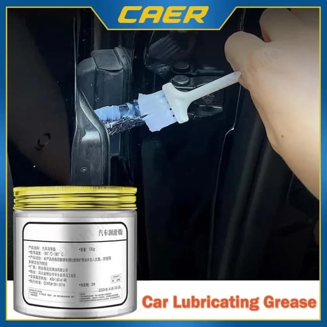 Grasa lubricante para puerta de techo solar de coche, aceite antioxidante de ruido anormal, Kit de grasa de aceite para rodamientos de engranajes de mantenimiento mecánico blanco