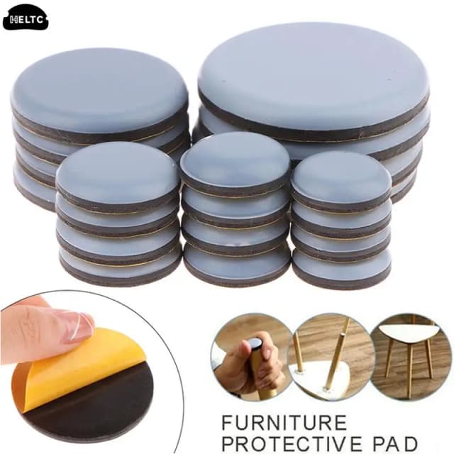 Almohadillas deslizantes para muebles, bloque deslizante para mesa, silla, alfombrilla para patas, Protector de suelo para alfombra de madera dura, patas de muebles de PTFE, 4/8 piezas