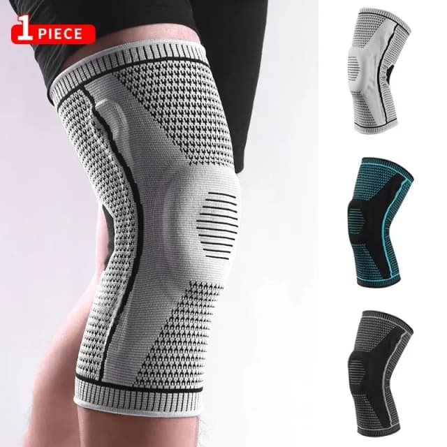 Rodillera de doble compresión, soporte para el dolor de rodilla, deportes, correr, gimnasio, alivio del dolor articular, recuperación de lesiones por desgarro de menisco