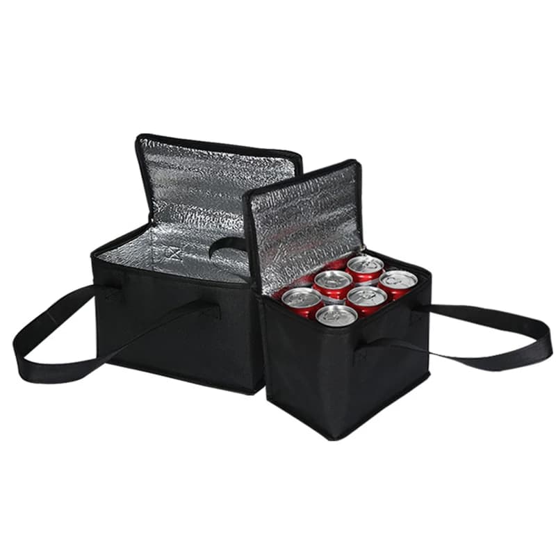 Bolsas térmicas aisladas, refrigerador portátil para el almuerzo, bolsas plegables para pícnic al aire libre, paquete de hielo, bolsas térmicas de papel de estaño para alimentos, venta al por mayor