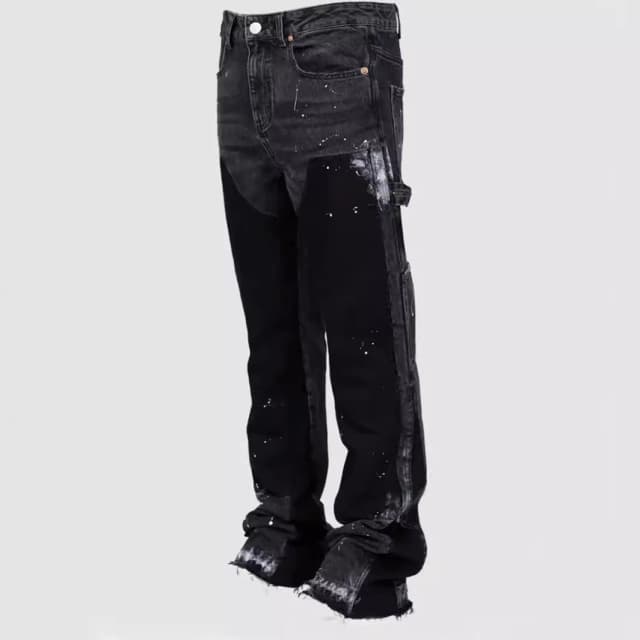 Vaqueros lavados para hombre, pantalones Vintage hasta el tobillo, cintura media, bolsillos, botón, cremallera, pantalones vaqueros desgastados, ropa de calle, Pantalones rectos
