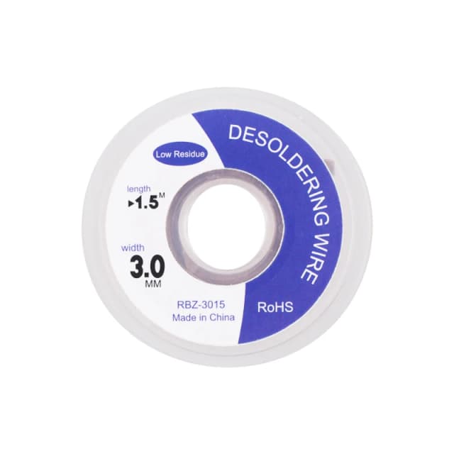 1 Uds., 3mm de ancho, 1,5 M de longitud, alambre de soldadura, trenza para desoldar, removedor de soldadura, mecha, cable de plomo, flujo, herramienta de reparación BGA de cobre