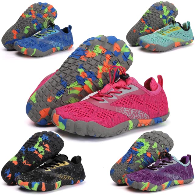 Zapatos acuáticos para niños, zapatos de agua descalzos de secado rápido para playa, sandalias de drenaje para nadar, buceo, canotaje, surf, deportes, zapatillas para caminar