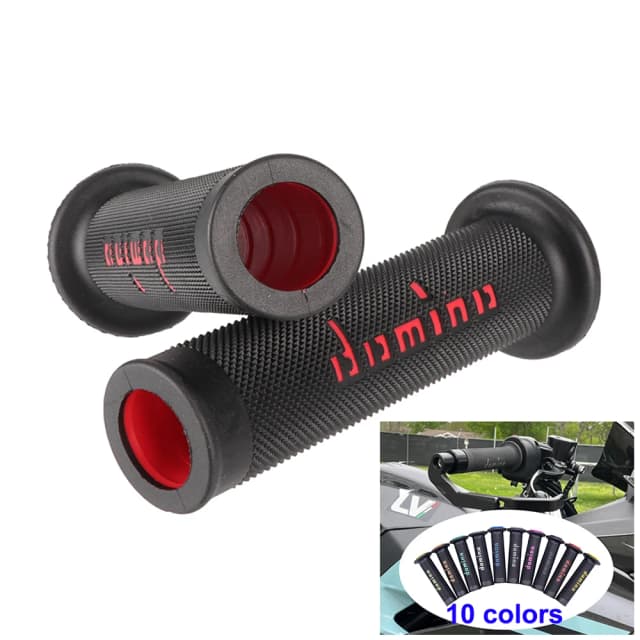 Manijas de motocicleta de 24mm, empuñaduras de goma para motocicleta, mango Domino para KTM Yamaha Pitbike Dirt Bike Motocross Universal