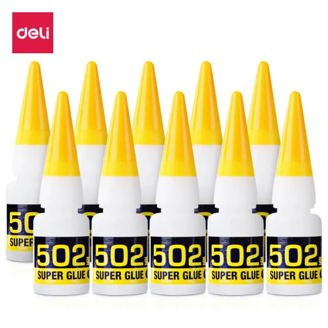 Adhesivo de cianoacrilato de secado rápido instantáneo, 3/6 Uds., unión fuerte, cuero rápido, caucho, Metal, 8g, suministros de oficina, superpegamento 502