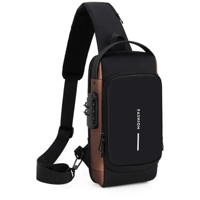 Bolso de hombro para hombre, multifunción, antirrobo, USB, bandolera para hombre, bandolera, bandolera de viaje, bolso de pecho