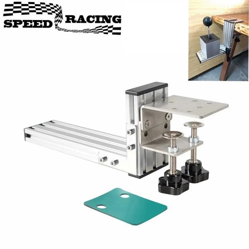 Abrazadera de fijación de palanca de cambios H, soporte de juego de carreras de simulación de montaje para Logitech G29/G25/G27/G920 para Thrustmaster T300RS/GT