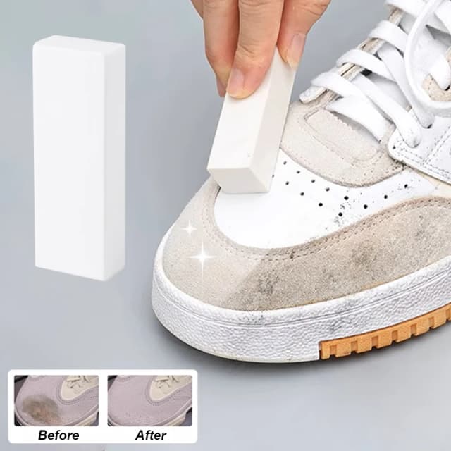 Borrador Limpiador de Zapatos de Gamuza y Deportivos, Cuidado de Zapatos de Cuero Mate, Blanqueador y Revitalizador de Cuero de Terciopelo, Herramienta Quitamanchas