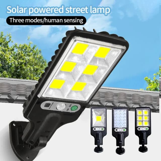 Lámpara de pared Led KEBINCPLED Solar para exteriores, lámpara de 6000K con detección de cuerpo humano para Patio, jardín, terraza, puerta de garaje y calle