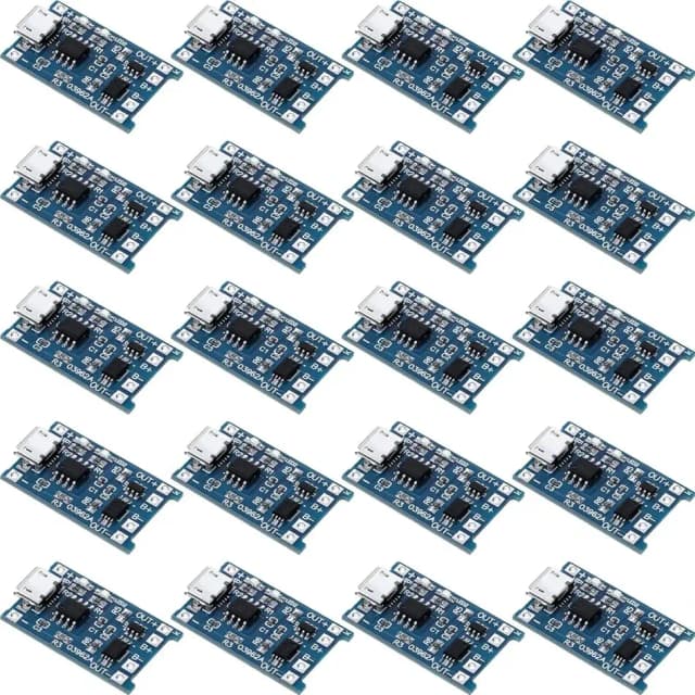 10 Uds 5V 1A 18650 Placa de carga de batería de litio TP4056 carga de litio Mini/Micro USB tipo C módulo de carga con protección