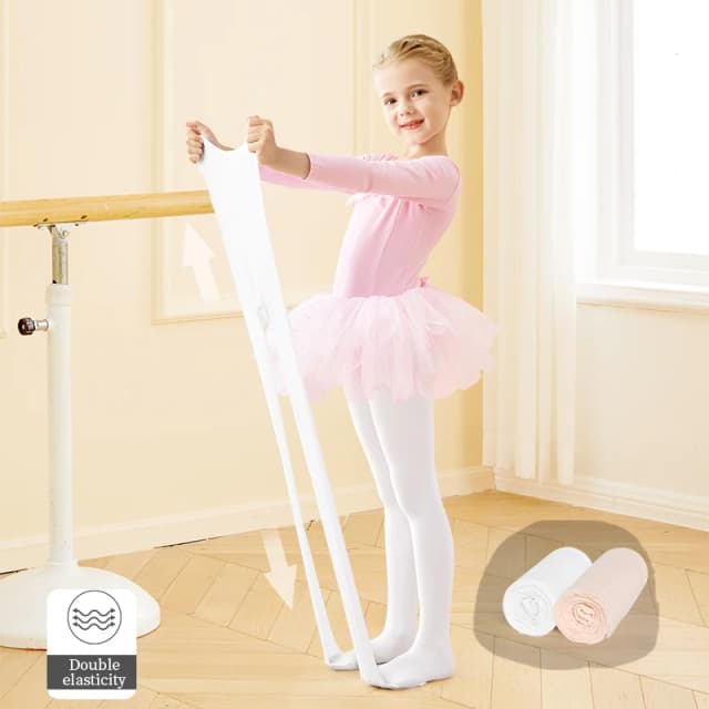 Medias de Ballet 60D para Niñas, Medias de Danza para Niñas Pequeñas, Leggings de Ballet con Pie para Niñas, Medias Elásticas de Gimnasia, Pantimedias