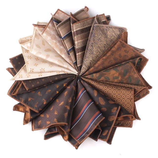 3 pañuelos de bolsillo Jacquard para hombres y mujeres, toalla Floral para el pecho, pañuelos para caballeros, pañuelo para traje, toalla de bolsillo, regalos