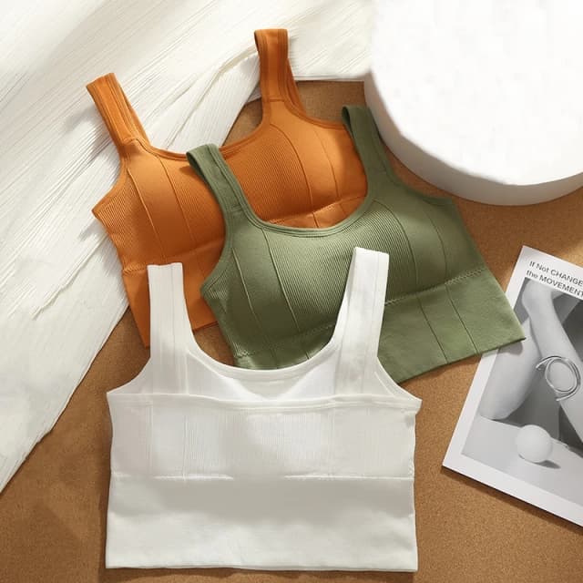 Sujetador deportivo para mujer envuelto en el pecho, sujetador de yoga transpirable y sexy sin anillos de acero, chaleco de fitness