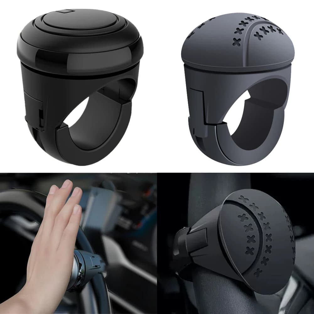 Perilla giratoria de refuerzo para volante, rotación de 360 grados, rodamiento de Metal, mango eléctrico en forma de bola