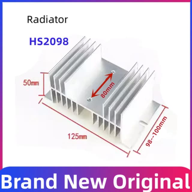 Radiador HS2098, base de módulo de relé de estado sólido de grado Industrial, disipador de calor de aleación de aluminio W95 para MTC MD MDA MDK MTC por debajo de 150A