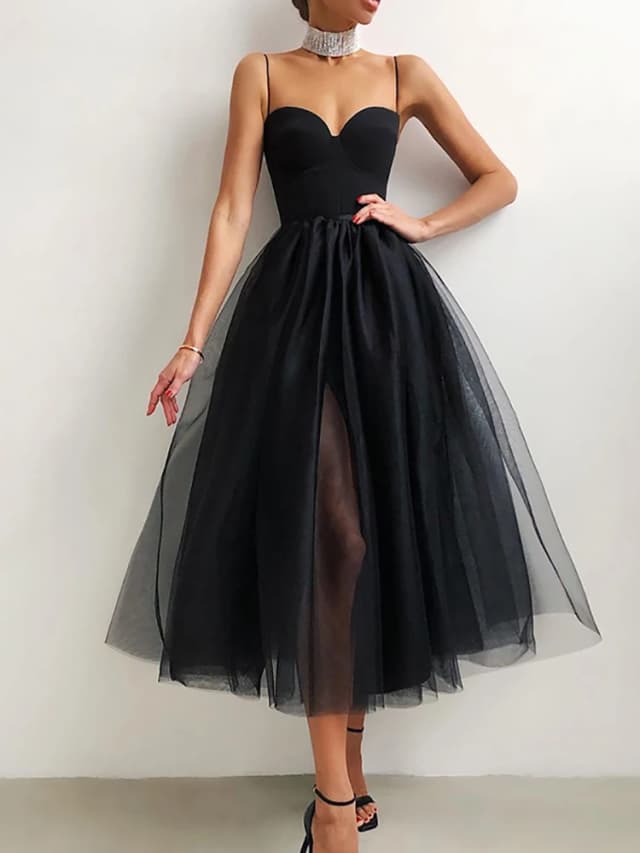 Vestido largo de gasa con manga acampanada para mujer, traje Sexy de color liso con cuello en V para fiesta, a la moda, otoño