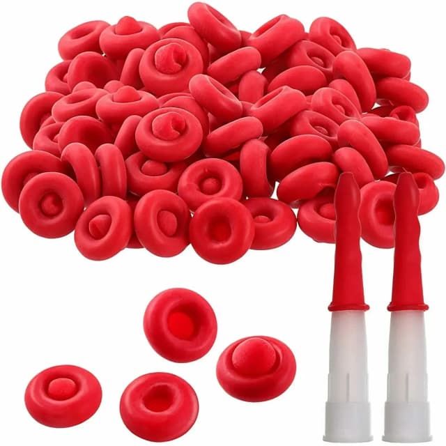 Tapa de calafateo de 20 piezas, tapa de sellado de punta de pegamento de vidrio, cubierta protectora de boca de pegamento de barril, tapa de boquillas de pistola de calafateo, tapa de ahorro de calafateo rojo